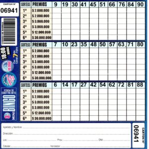 3 MINI Bingo TALLERES - Cartón 6941